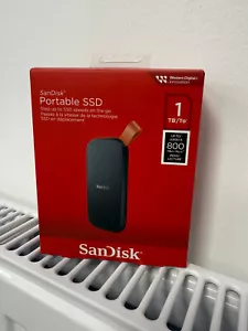 Sandisk 1TB SSD Hard Drive Black USB SDSSDE30-1T00-G26 PC & MAC Portable - Picture 1 of 7