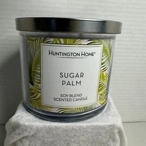 Huntington Home Zuckerpalmenduft 14 Unzen 3-Docht-SOJAMISCHUNG Kerze Neu - Bild 1 von 8