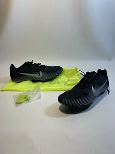 NIKE Racing Zoom Rival, AH1020-004 Men's Black/Metallic Silver Size 12 US 46 EU - Picture 1 of 9