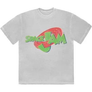 Space Jam Retro Logo T-Shirt White New - Picture 1 of 1