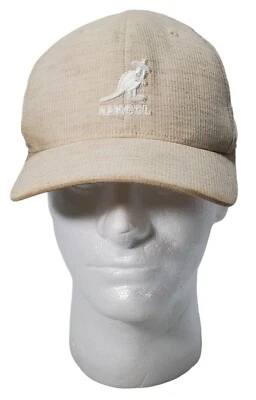 Boné de beisebol Kangol bege bronzeado sólido S/M ajuste flexível - Imagem 1 de 4