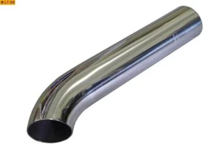 FOX Anschweißendrohr D 55mm L 250 scharf 45 Grad nach unten gebogen Diesel Optik - Bild 1 von 3