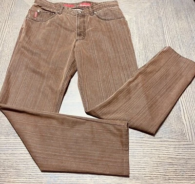 Pantalones de mezclilla de pierna recta ALBERTO TIM 4020 para hombre 48 W34 L31 marrón Foto 1 de 4