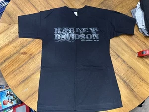 Vtg Harley Davidson T-Shirt MED Black ATS Bastille HD Of Paris, France 🔥NWoT🔥 - Picture 1 of 6