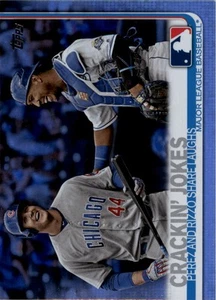 Topps Rainbow Foil #12 Crackin' Jokes 2019 Anthony Rizzo Salvador Pérez - casi nuevo-como nuevo - Imagen 1 de 2