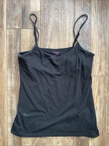 Sonoma Women’s Tank Top Cami Shirt Size L Black Built In Bra Sleeveless - Picture 1 of 5