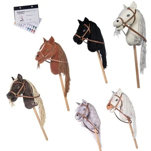 Hobby Horse Steckenpferd mit Trense und Pferdepass zum Ausfüllen - Bild 1 von 8