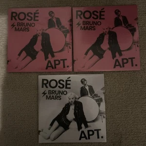 “APT.” Rose/Bruno Mars - 7” Bundle - Black, Pink, White - All Sealed, Oz Seller - Picture 1 of 5