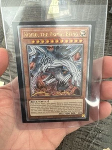 1x Yu-Gi-Oh! Nibiru, The Primal Being (New Art) QC Secret Rare RA04-EN030 1st-Ed - Picture 1 of 6