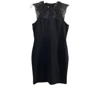 Express Dress Womens Size 8 Black Lace Party Event Whimsigoth Coquette Romantic - Picture 1 of 10