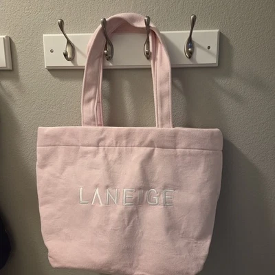 Laneige XL Playa/Tote/Bolso de Terry Rosa Noche/Bolso de Playa Edición Limitada Nuevo Foto 1 de 4