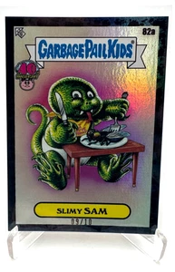 Slimy SAM 82a Bruised Black 09/10 Garbage Pail Kids Worst of 40th Anniversary - Picture 1 of 10