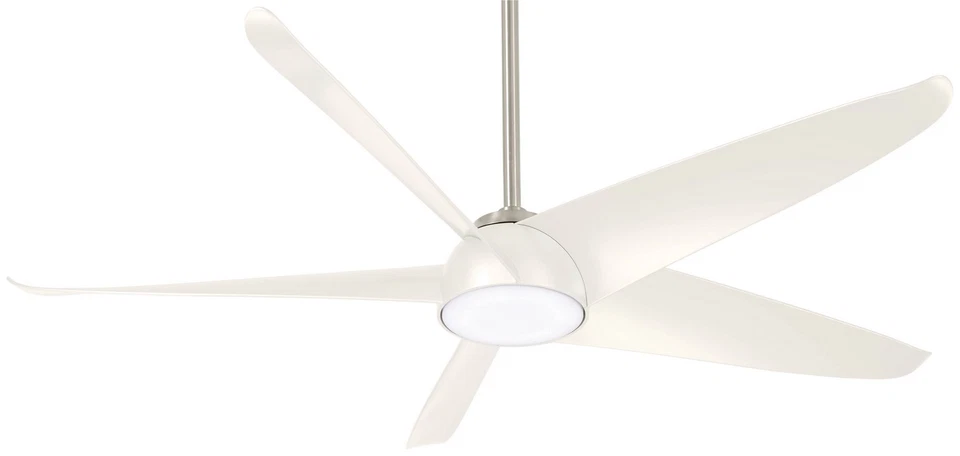 Minka Aire Ellipse 60" Ceiling Fan - White 5-Blade Remote Control - Image 1 of 1