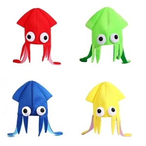 Cute Blue Green Yellow Red Devilfish Hat Adjustable Size Role Play Costume Prop - Picture 1 of 12