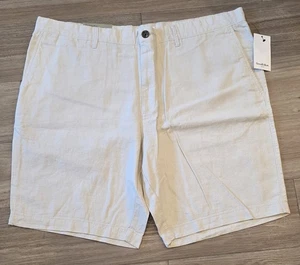 Goodfellow & Co Men's The Every Wear Flat-front Shorts 9" Inseam Size 40 Cream - Picture 1 of 5