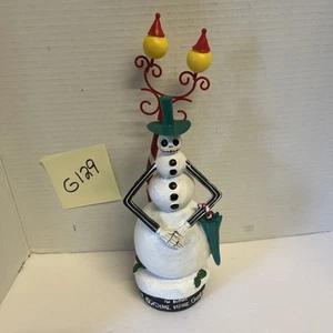 Nightmare Before Christmas Jack Skellington as Snowman Resin Figurine 12” Kcare - Picture 1 of 4