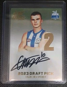 Selección de draft 2024 Select AFL Legacy Ultimate Colby Mckercher firmas dorado 85/85 - Imagen 1 de 2