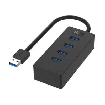ICZI HUB USB 3.0 4 PORTE 5 GBPS MINI HUB PC NOTEBOOK APPLE ULTRABOOK  - Immagine 1 di 3