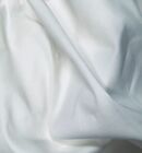 Tissu mélangé coton lin blanc extensible poids moyen 50 pouces de large dans la cour