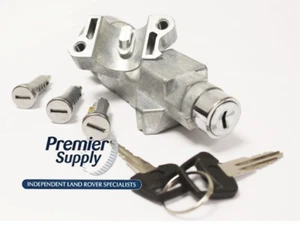JUEGO DE CERRADURA DE PUERTA Y BARRIL DE ENCENDIDO LAND ROVER DEFENDER CON LLAVES LR077438 - Imagen 1 de 1