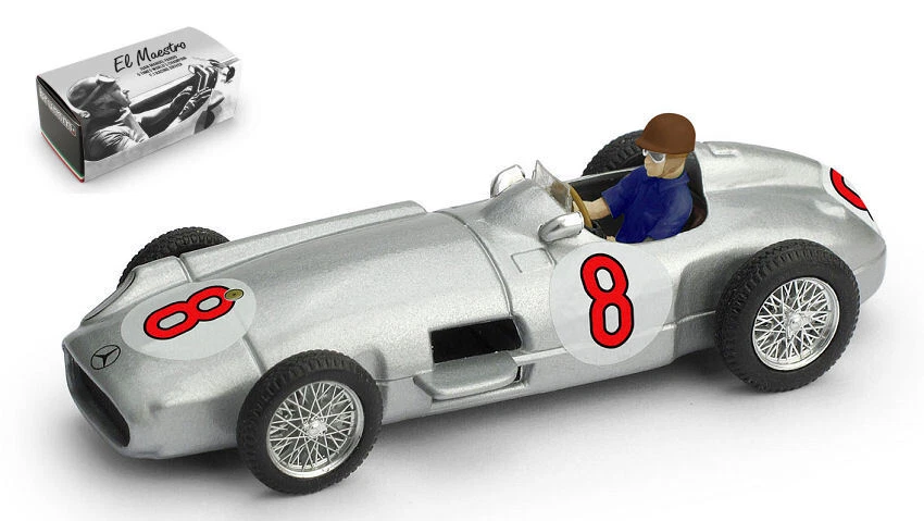 Brumm MERCEDES J.M.FANGIO 1955 N.8 WINNER DUTCH GP WORLD CHAMPION W/PILOTE1:43 - Imagen 1 de 1