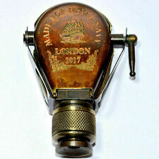 Antique Engraved Binocular Monocular made for royal navy LONDON 1917 Brass Gift