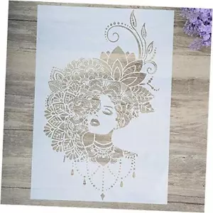 DIY Decorative Beauty Stencil Template for Painting on Walls Furniture A4 Size - Picture 1 of 2