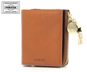 Porter Tone Tiny Purse 150-02290 Camel Round Folding Wallet Yoashid & Co. JPN - Bild 1 von 14