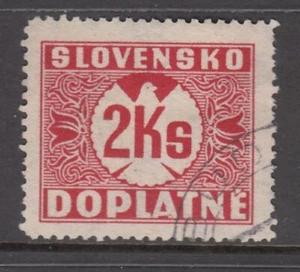 Slovakia - 2k Postage Due Issue (Used) 1939 (CV $18) - Picture 1 of 1