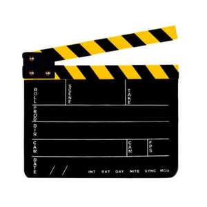 Professional Studio Video Acrylic Clapboard Dry Erase DirectorFilm Movie Clapper - Picture 1 of 8