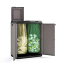 9736000 Split Cabinet Recycling Basic 68 X 39 X 85 H, Grigio, 68X39x85 Cm