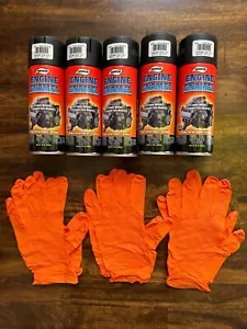 Engine Paint Black Flat 12-Oz 5-Pack 3 Torque Gloves - Picture 1 of 3
