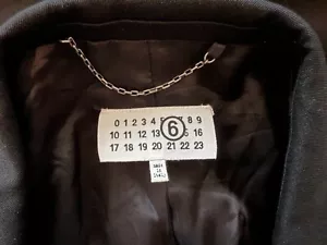 MAISON MARGIELA blazer uomo tuta giacca cappotto nero misto lana taglia 48 - Foto 1 di 12