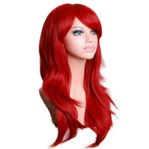 70cm volle lockige Perücken Damen Cosplay Kostüm Halloween Weihnachten Party wellige Perücke - Bild 1 von 6