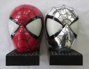 Mega Bloks Spider-Man Heads CASES ONLY for Sets #1910 Silver & #1986 6-wheeler - Picture 1 of 5