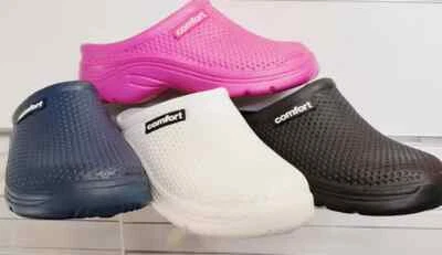 CIABATTE DONNA ZOCCOLI DI GOMMA PANTOFOLE GIARDINO MARE LAVORO OSPEDALE  - Immagine 1 di 4