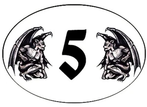 gargoyle door plaque personalised name/number - Picture 1 of 1