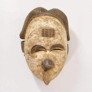 Máscara de madera picuda Igbo Nigeria - Imagen 1 de 8