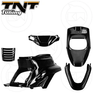 KIT CARENE 5 PEZZI CARENA NERO METAL MBK BOOSTER SPIRIT - YAMAHA BW'S 50 2000 - Imagen 1 de 2