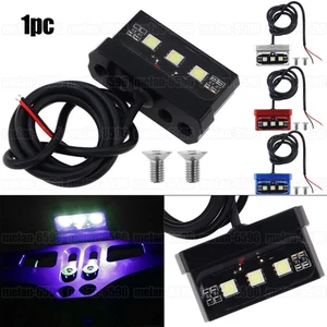 1 Piece 12V Universal Rear Motorcycle License Plate Light LED Number Plate Light - Picture 1 of 12