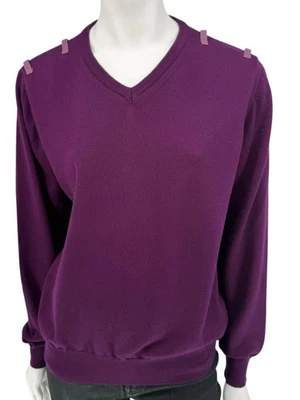 Свитер шерстяной мериносовый Burberry London слива — размер S мужской - Изображение 1 из 4