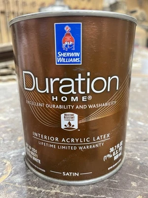 Pintura de látex interior Sherwin Williams Duración 1 cuarto color satinado rosa pálido Foto 1 de 2