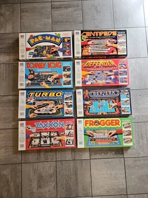 Set 8 Giochi Da Tavolo Mb Tratti Dai Videogame Vintage Anni 80/90 Rari Nuovi - Immagine 1 di 4