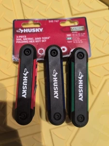 Husky 545 747 SAE/Metric and Torx Folding Hex Key Set (3-Piece) - Picture 1 of 3