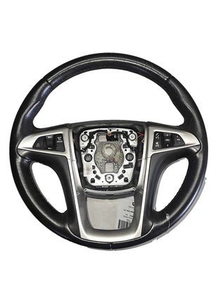 12 13 GMC TERRAIN Steering Wheel BLACK LEATHER W/O LANE DEP WARNING 22807968 Foto 1 de 4