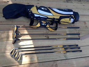 WALTER HAGAN JR SERIES III YOUTH GOLF CLUB SET 6 CLUBS W/BAG 6-WAY 32" - Picture 1 of 17