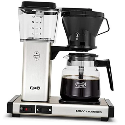 Technivorm 59691 KB 40 oz, plata cepillada, cafetera de plata cepillada de 6,5" D Foto 1 de 4