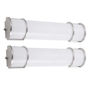 LED 24 Inch Flush Mount Vanity Lighting Fixture | 25W 1950LM 3000K-5000K 120V... - Picture 1 of 9
