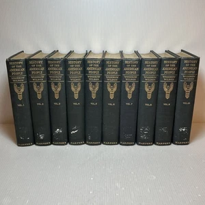 History of the American People by Woodrow Wilson, Complete 10 Vol Set ● 1918 HC - Picture 1 of 23