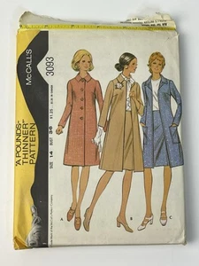 Coat & Skirt Size 14 Bust 36 Vintage 70s Uncut Pattern 3093 Pounds Thinner - Picture 1 of 2